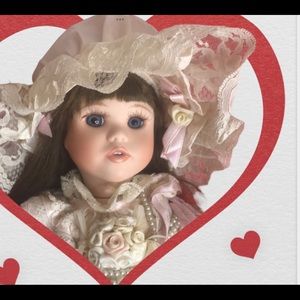 Ashton Drake “Rose” keepsakes of the heart collection porcelain doll